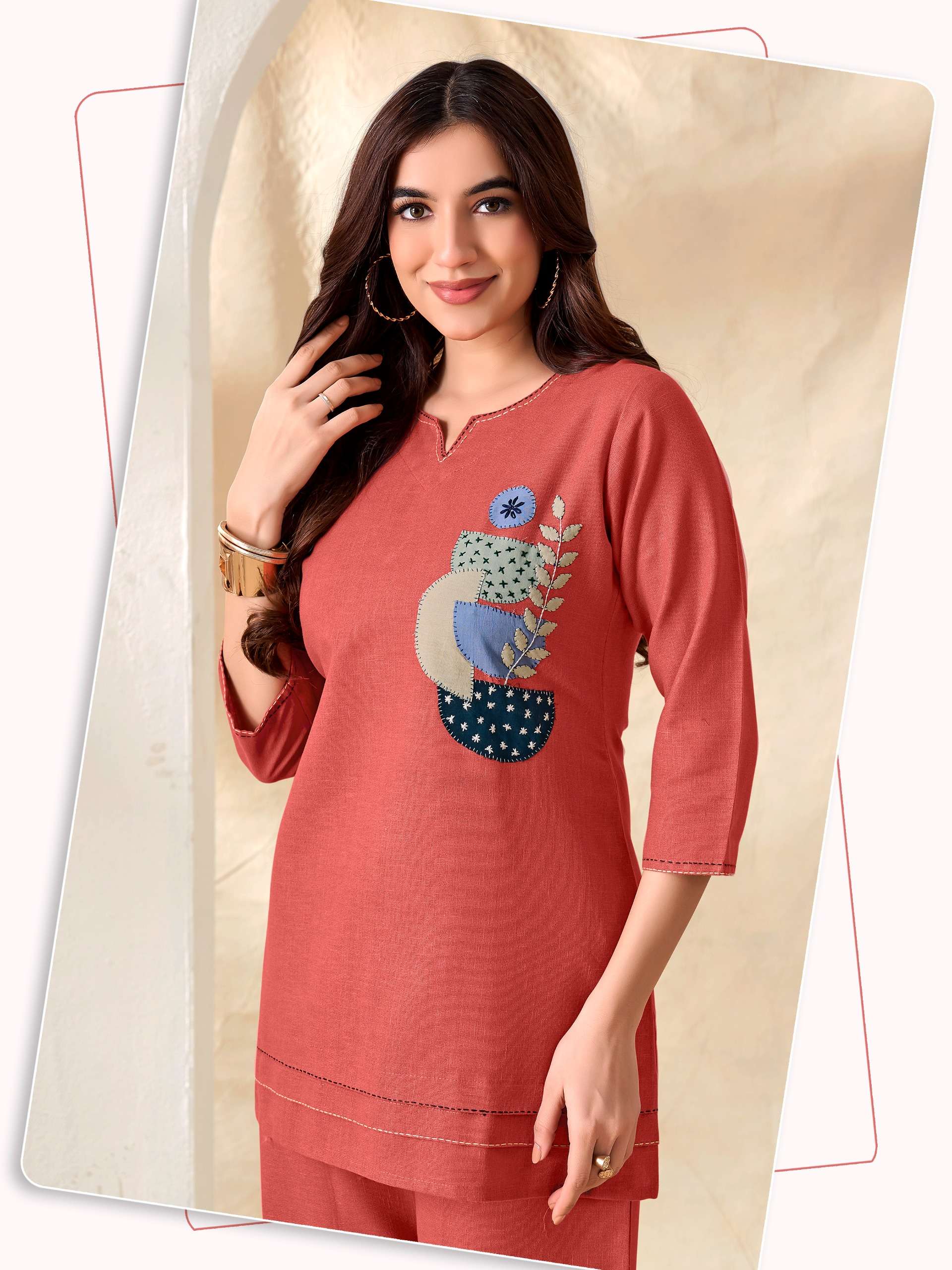SHODASHE STUDIO MILIE FESTIVAL LINEN CO ORD SET SHIRT TYPE 2 PIECE WOMEN OFFICE EXPORT